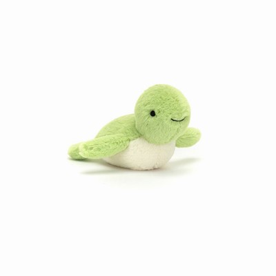 Jellycat Fluffy Turtle UK | 71450ISRX